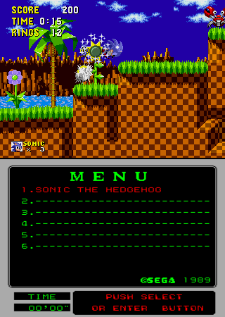 Sonic The Hedgehog (Mega-Tech, set 1) Screenthot 2